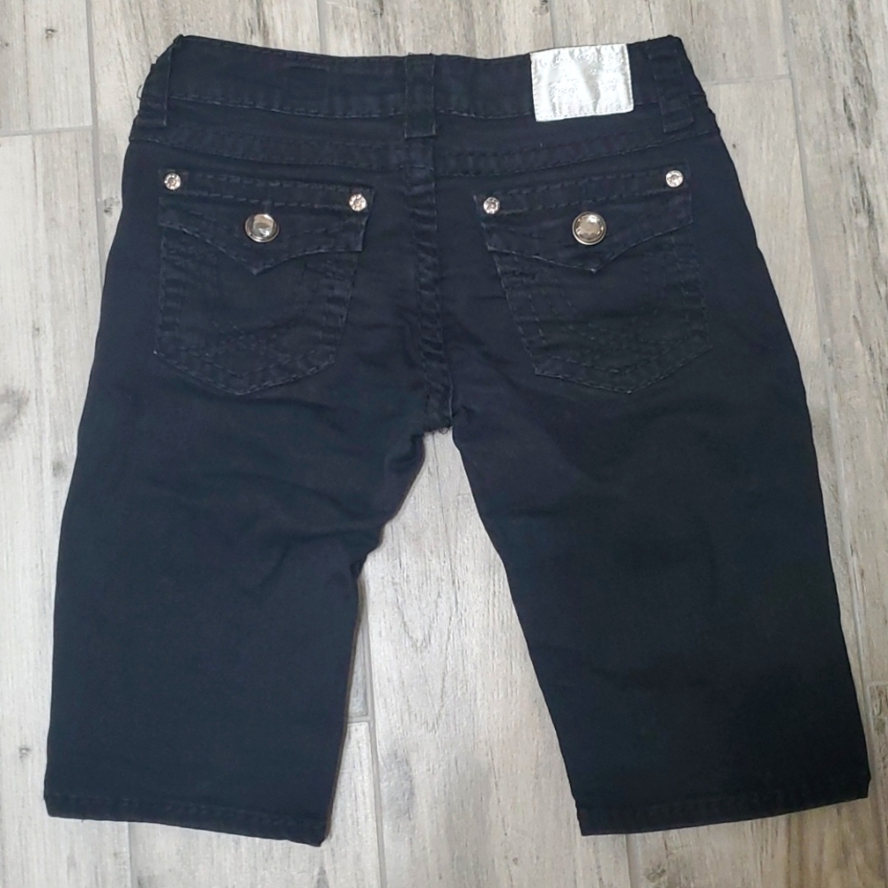 L. A. Idol black Jean shorts